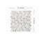 Smart Tiles Smart Tiles 8.95 in. W X 8.97 in. L Gray Glazed Vinyl Adhesive Wall Tile 4 pc SM1188G-04-QG - alternate 5